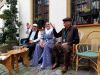 Kurdish dengbejs, Hesenê Silbî, Feleknas and Êmerê Entaxê during the festival, by J. Bocheńska